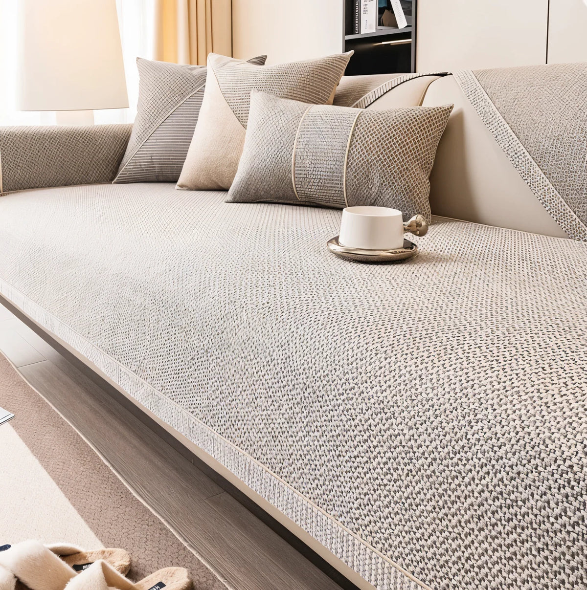 Sofa Cover Protector Stretch Fit Non-Slip Machine-Washable