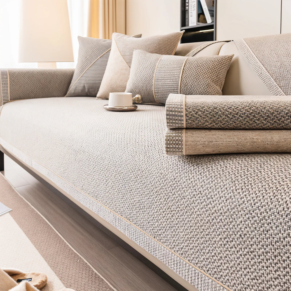 Sofa Cover Protector Stretch Fit Non-Slip Machine-Washable