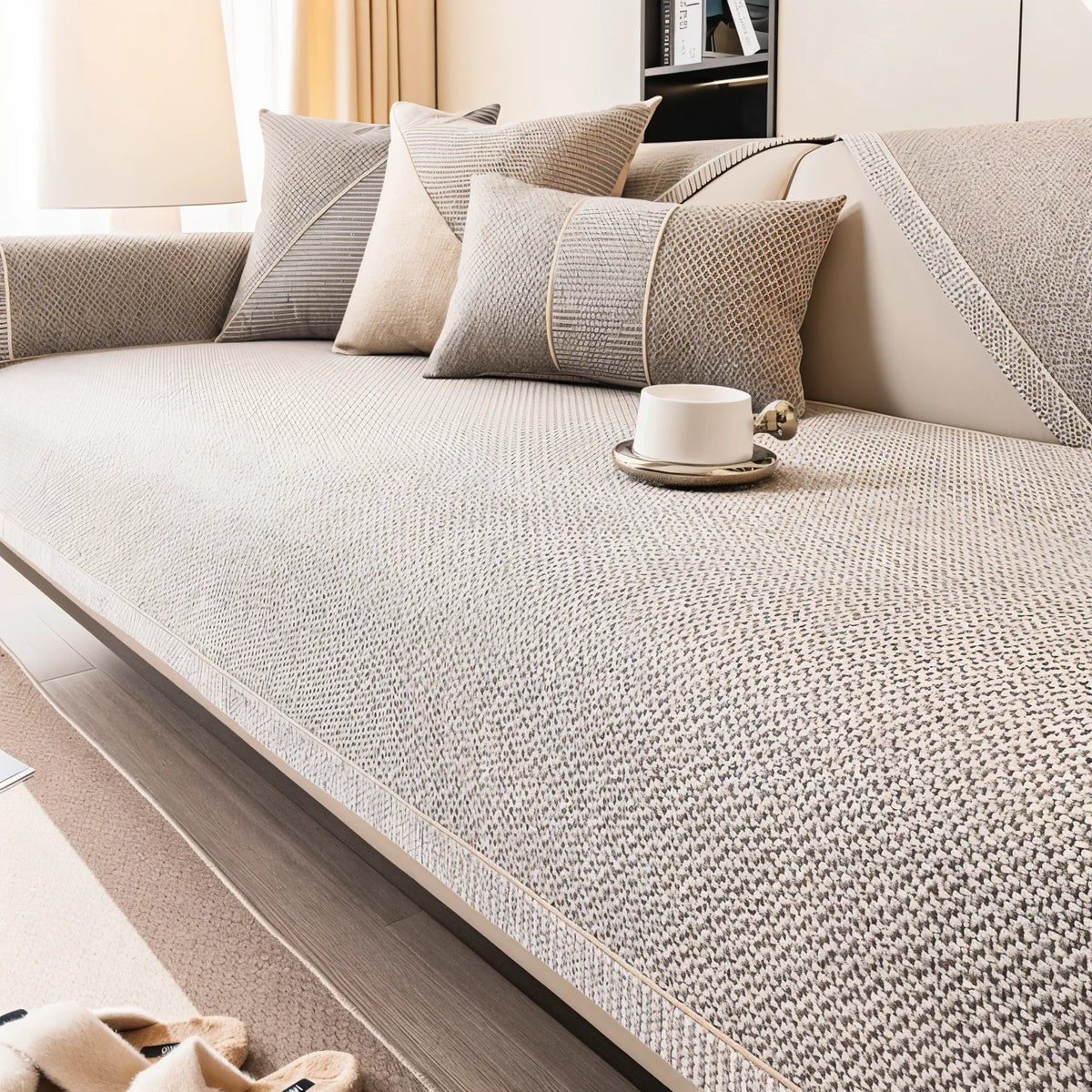 Sofa Cover Protector Stretch Fit Non-Slip Machine-Washable