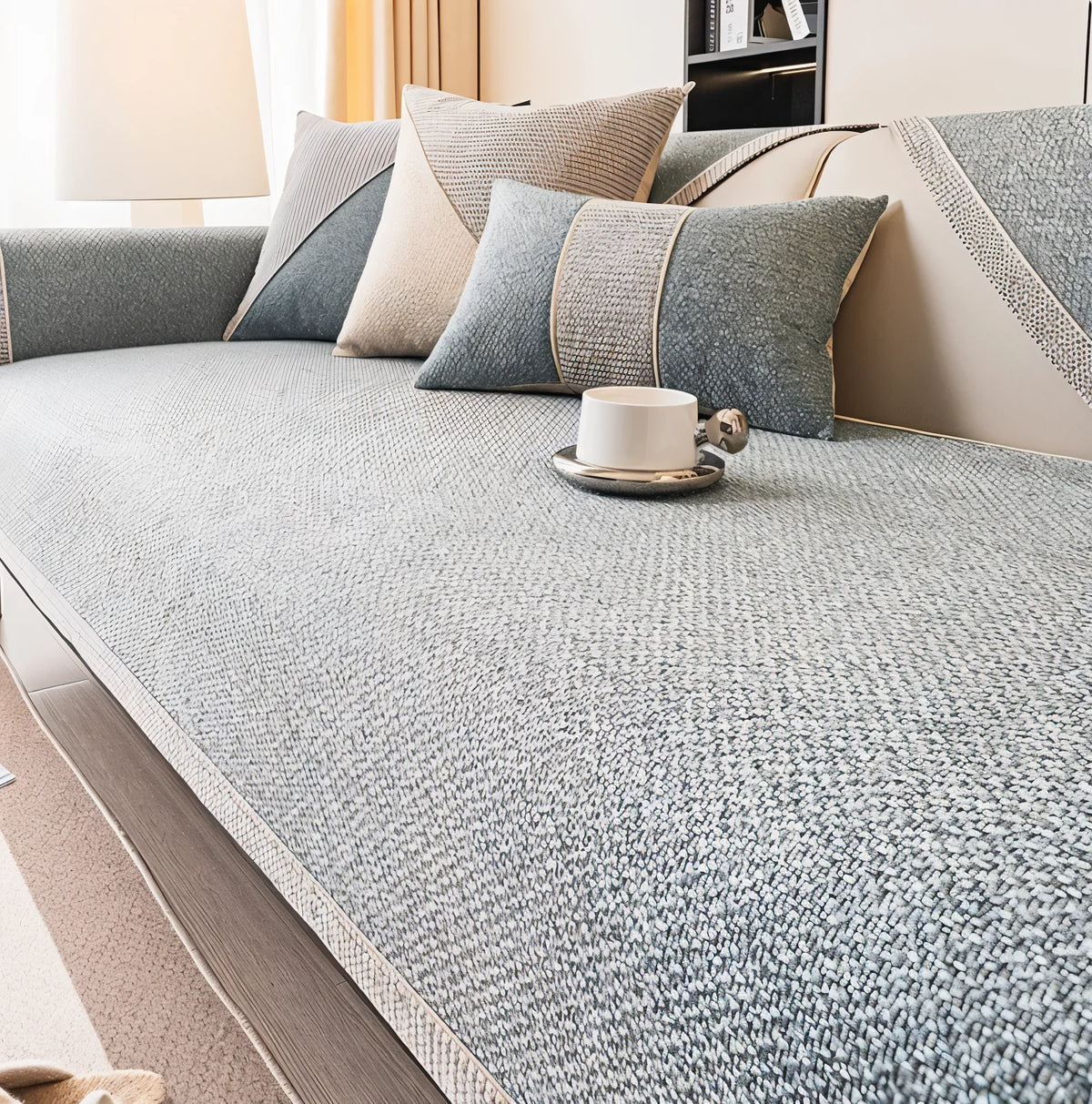 Sofa Cover Protector Stretch Fit Non-Slip Machine-Washable
