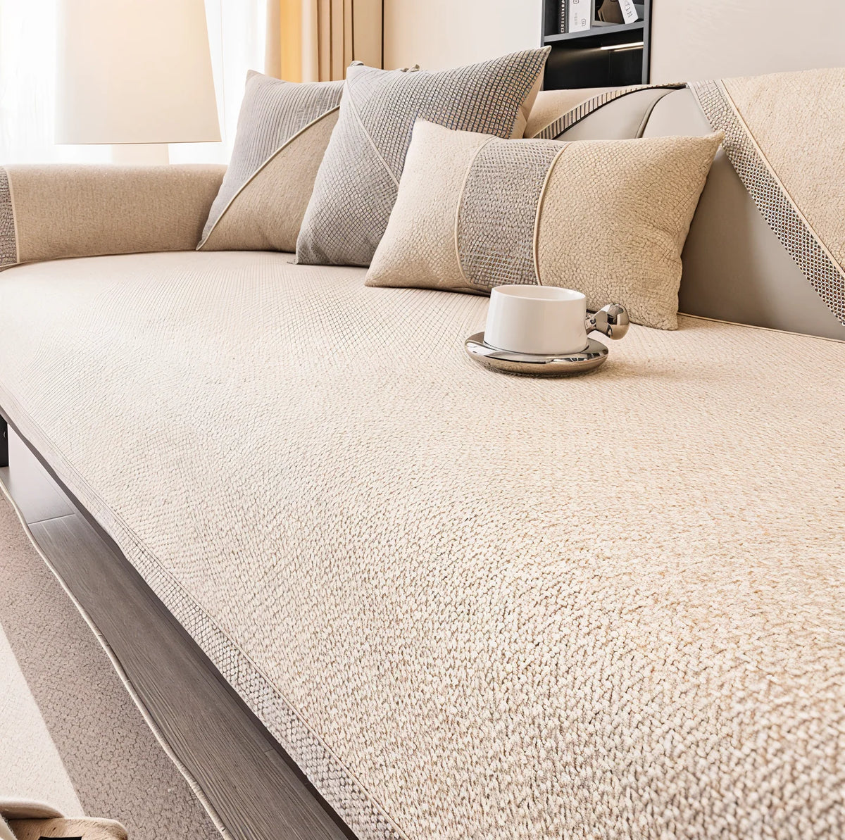 Sofa Cover Protector Stretch Fit Non-Slip Machine-Washable