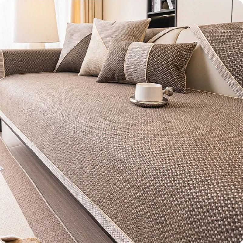 Sofa Cover Quilted Breathable Non-Slip Backing