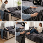 Sofa Cover Sherpa Fleece 180 cm Wide Machine Washable