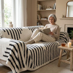 Sofa Cover Sherpa Fleece 180 cm Wide Machine Washable
