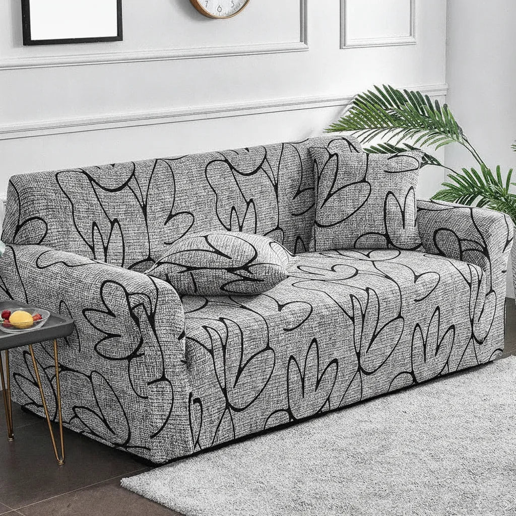 Sofa Cover Stretch Elastic Polyester Blend