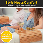 Sofa Drink Holder Bamboo Space-Saving
