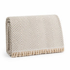 Sofa Slipcover Herringbone Microfiber Blend & Anti-Slip