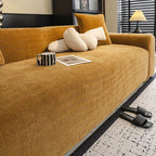 Sofa Slipcover Stretch-Fit Herringbone Machine-Washable
