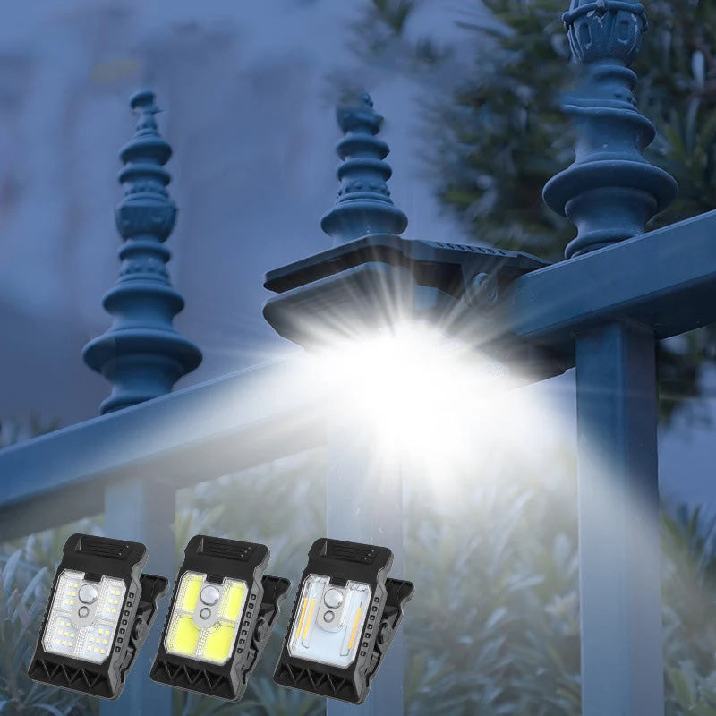 Solar Clip Light Motion Sensor & USB-C Charging