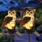 Solar Garden Light Warm White LED Dusk-to-Dawn