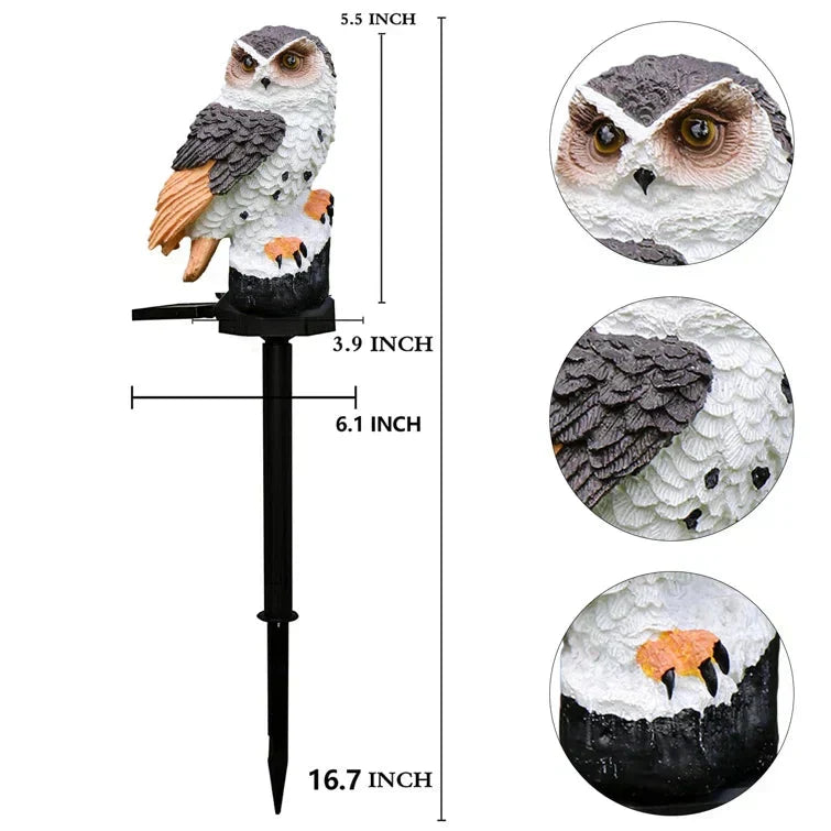 Solar Garden Light Warm White LED Dusk-to-Dawn