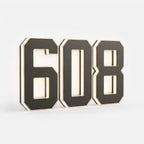 Solar House Number LED Backlit Dusk Activated Weatherproof