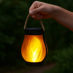 Solar Lantern Outdoor Dual Charging Flickering Flame Effect Waterproof