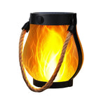 Solar Lantern Outdoor Dual Charging Flickering Flame Effect Waterproof