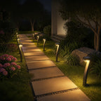 Solar Path Light Warm White LEDs & Dusk Sensor