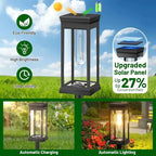 Solar Pathway Lights Lantern Design Filament-Style LED