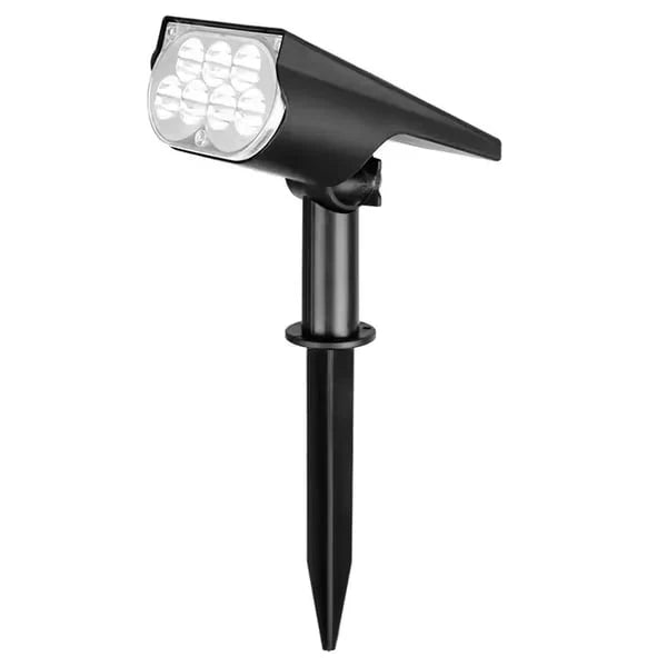 Solar Spotlight Adjustable Panel & Pivoting Head
