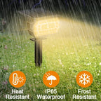 Solar Spotlight Adjustable Panel & Pivoting Head