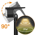 Solar Spotlight Adjustable Panel & Pivoting Head