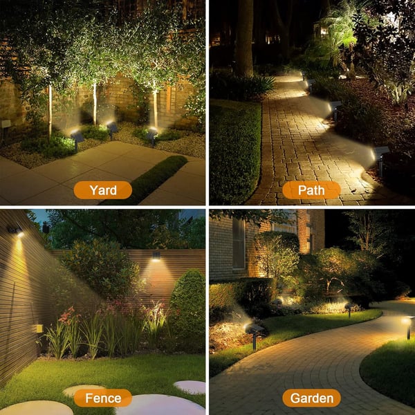 Solar Spotlight Adjustable Panel & Pivoting Head