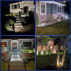 Solar Spotlight Adjustable Panel & Pivoting Head