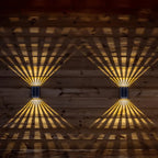 Solar Wall Light Dual-Beam Color-Changing & Adjustable Brightness