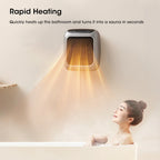 Space Heater Compact Tabletop Quiet Operation With Overheat Protection