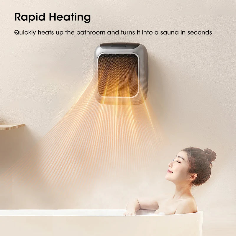 Space Heater Compact Tabletop Quiet Operation With Overheat Protection