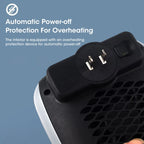 Space Heater Compact Tabletop Quiet Operation With Overheat Protection