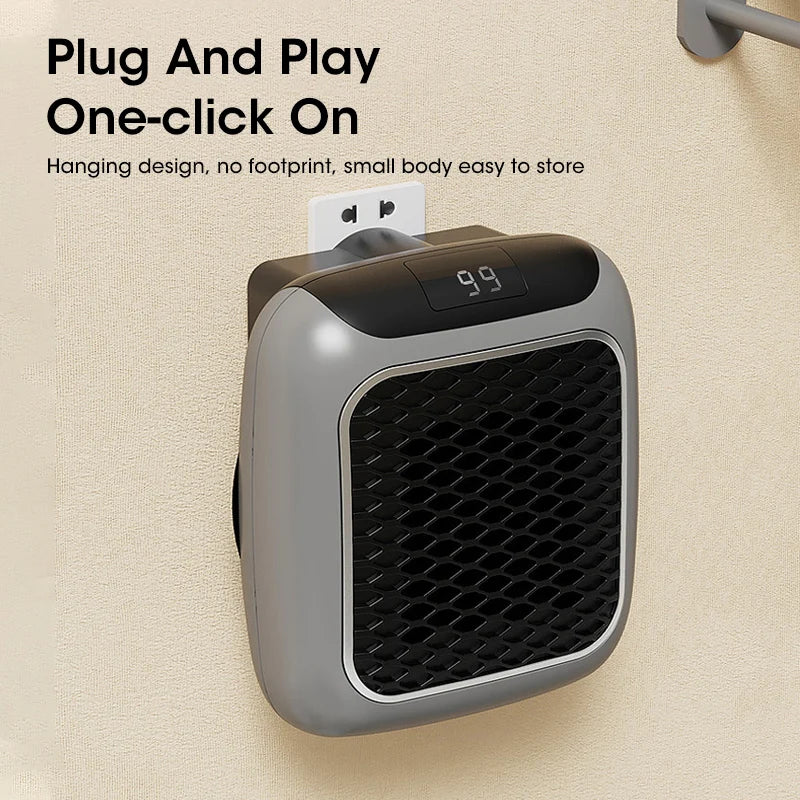 Space Heater Compact Tabletop Quiet Operation With Overheat Protection