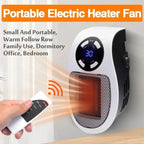 Space Heater Compact Tip-Over & Overheat Protection