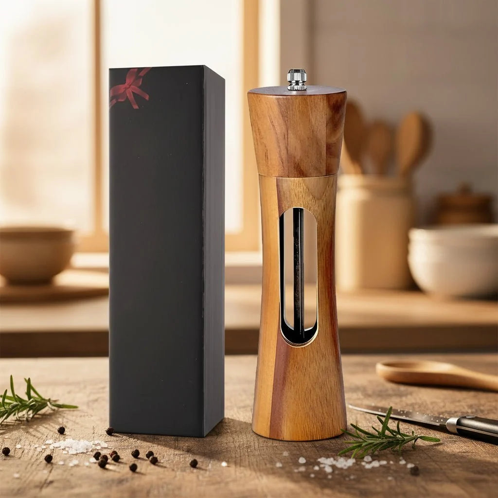 Spice Grinder Adjustable Grind Viewing Window Moisture-Resistant