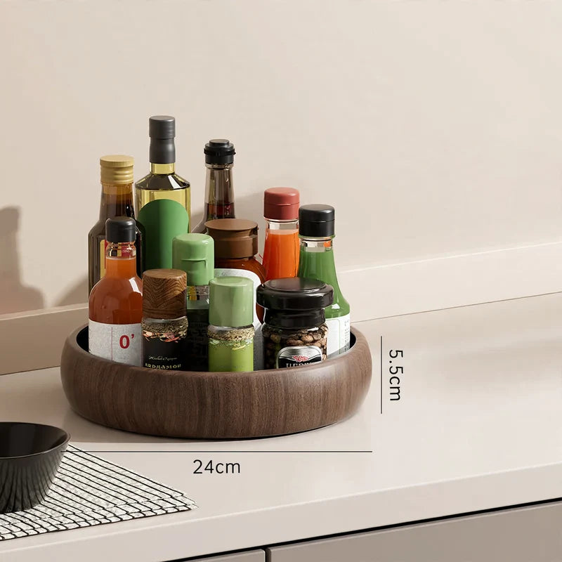 Spice Rack 360° Rotating Plastic Space-Saving Organizer