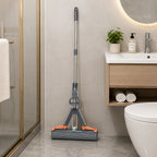 Sponge Mop Highly Absorbent Wringing Lever & Two Heads
