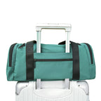 Sports Duffel Bag Spacious Compartment Separate Shoe Pockets Adjustable Shoulder Strap
