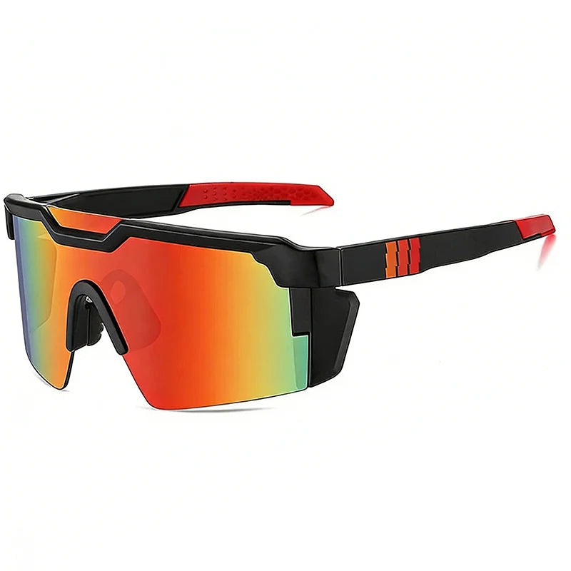 Sports Sunglasses UV400 Mirrored Panoramic Lenses
