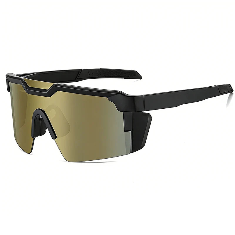 Sports Sunglasses UV400 Mirrored Panoramic Lenses