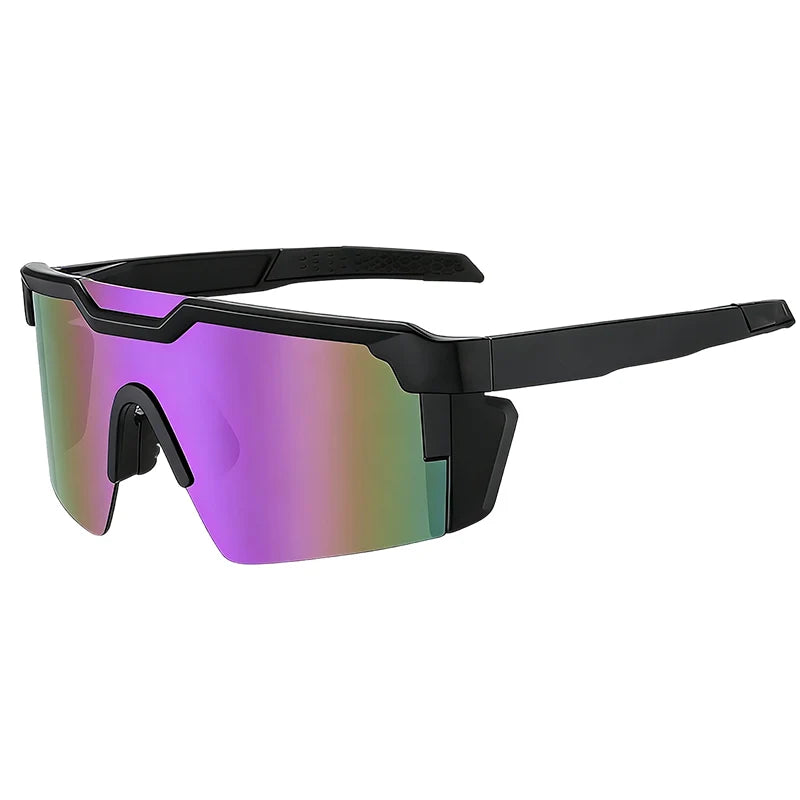 Sports Sunglasses UV400 Mirrored Panoramic Lenses