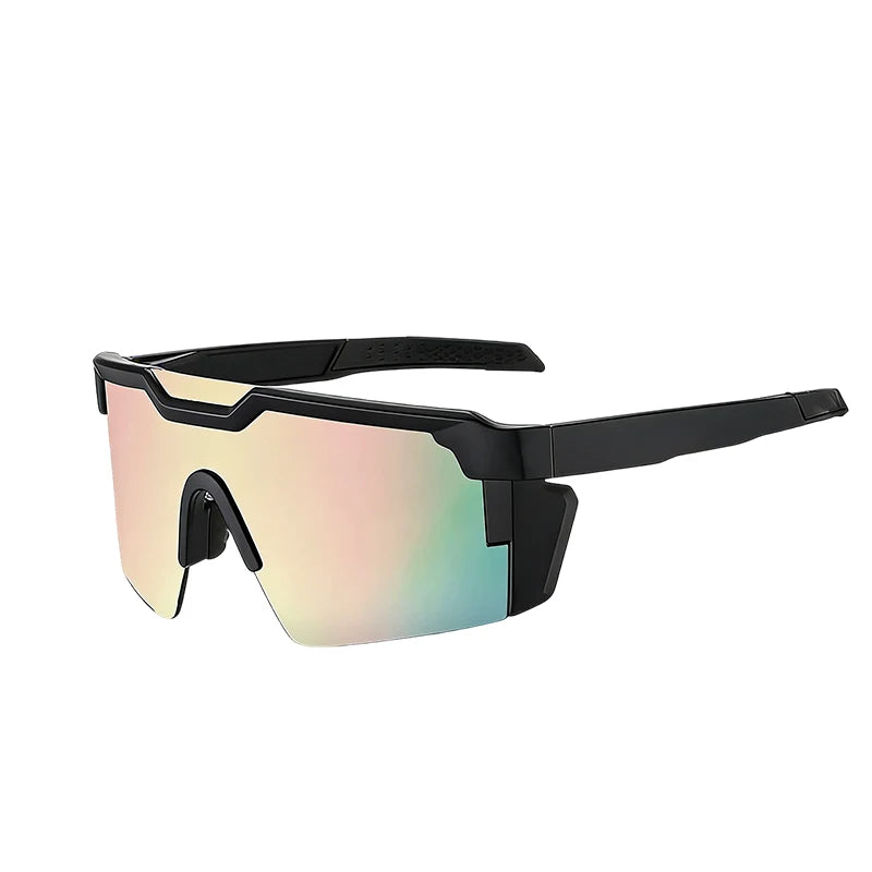 Sports Sunglasses UV400 Mirrored Panoramic Lenses