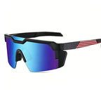 Sports Sunglasses UV400 Mirrored Panoramic Lenses