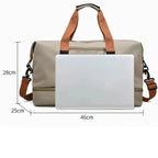 Sports Travel Bag Waterproof Nylon Shoe Compartment