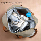 Sports Travel Bag Waterproof Nylon Shoe Compartment
