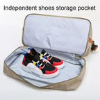 Sports Travel Bag Waterproof Nylon Shoe Compartment