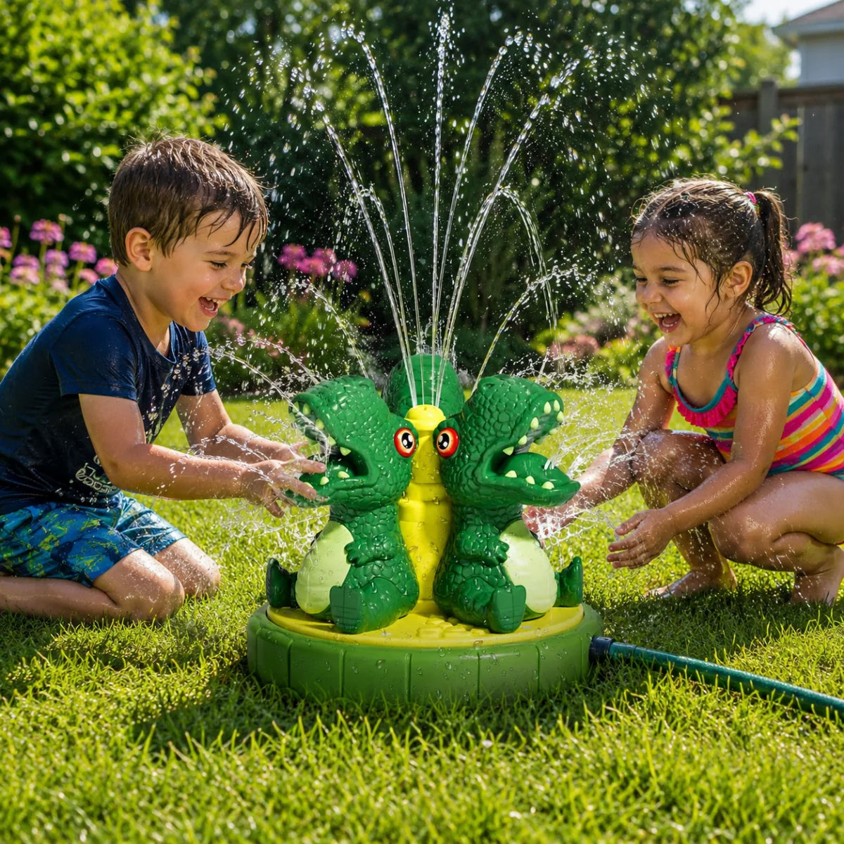 Sprinkler Dinosaur-Shaped Garden Hose Connection