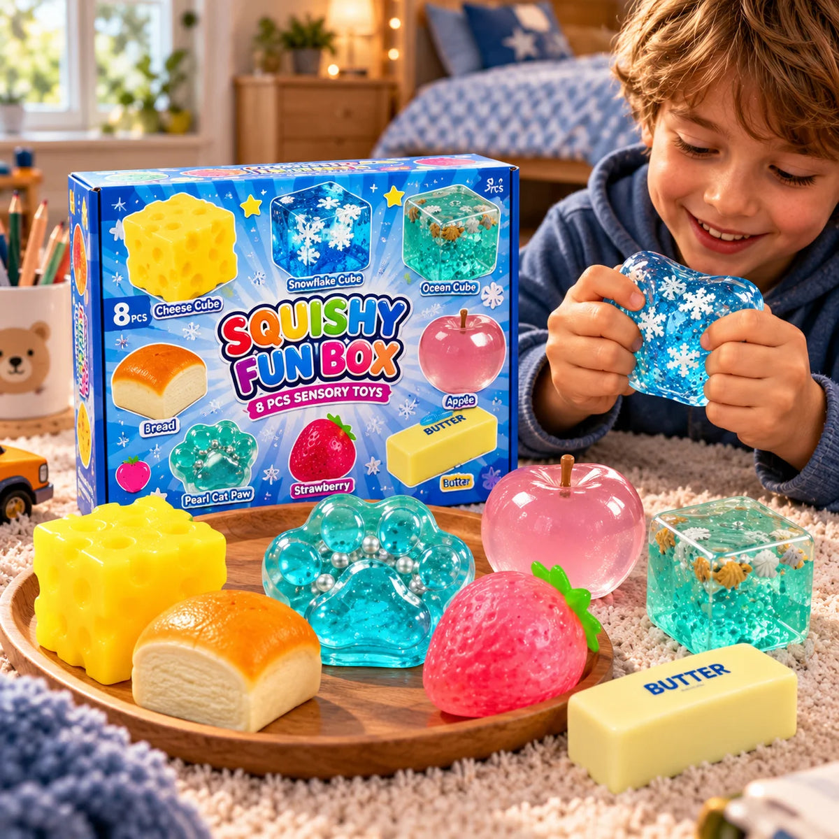 Squishy Toy Advent Calendar Slow-Return Foam Set of 24
