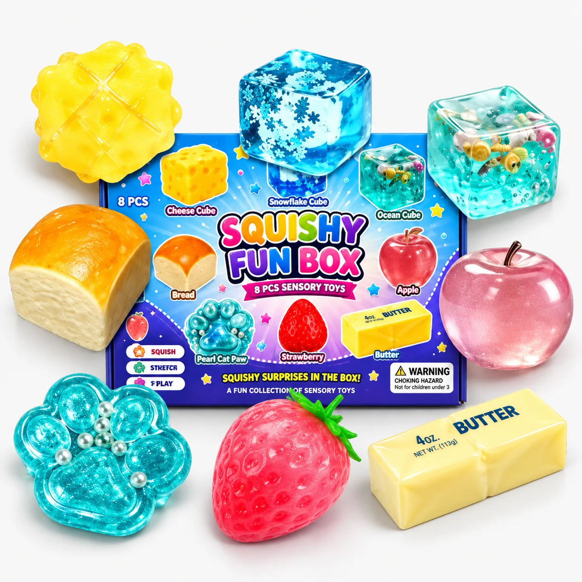 Squishy Toy Advent Calendar Slow-Return Foam Set of 24