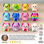 Squishy Toy Axolotl Design Soft Set of 12