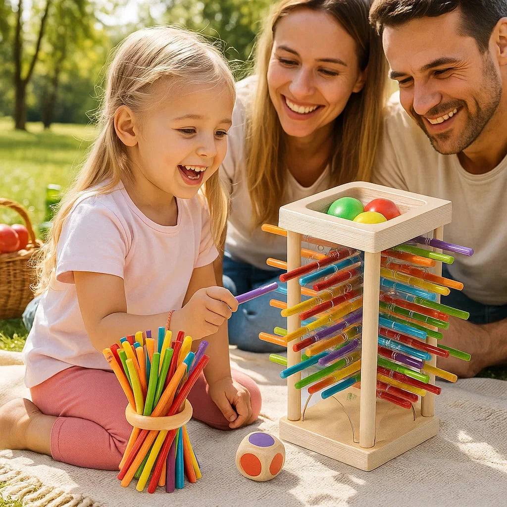 Stacking Game Solid Wood Non-Toxic 3-in-1