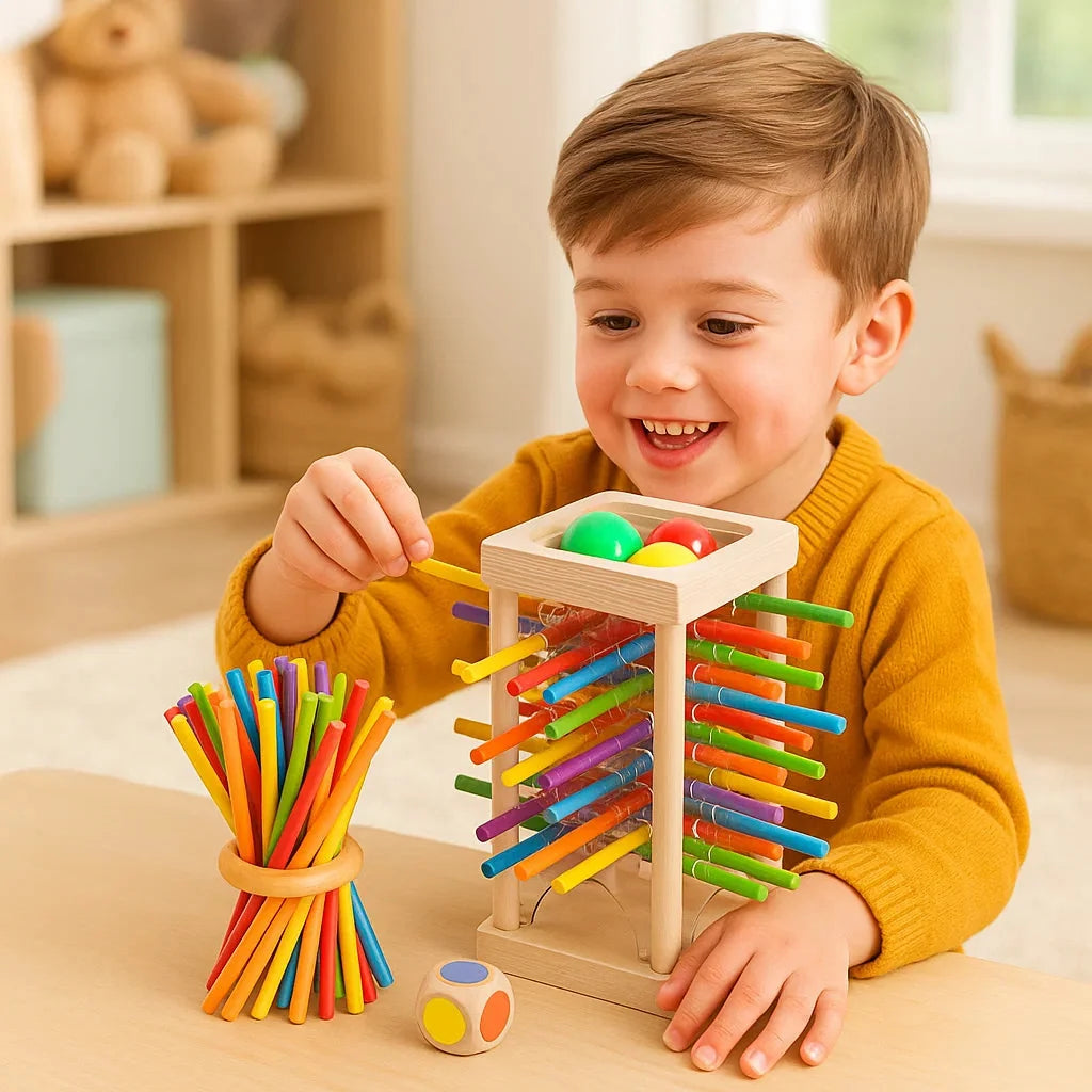 Stacking Game Solid Wood Non-Toxic 3-in-1