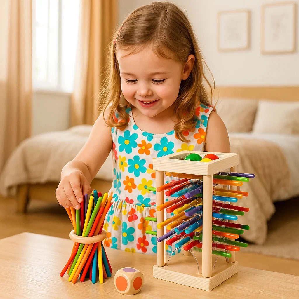 Stacking Game Solid Wood Non-Toxic 3-in-1